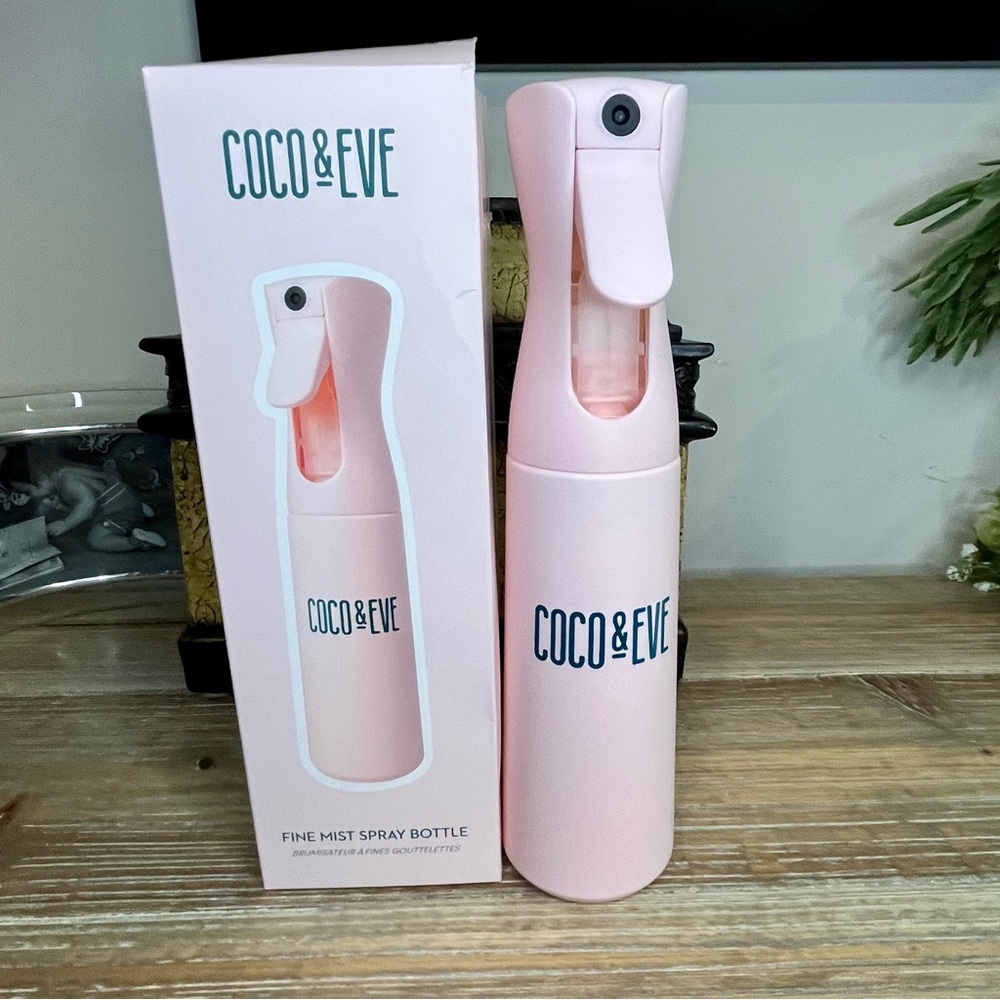 Coco & Eve Fine Mist Spray Bottle - Refillable Hair Tool NIB 10.1 fl oz